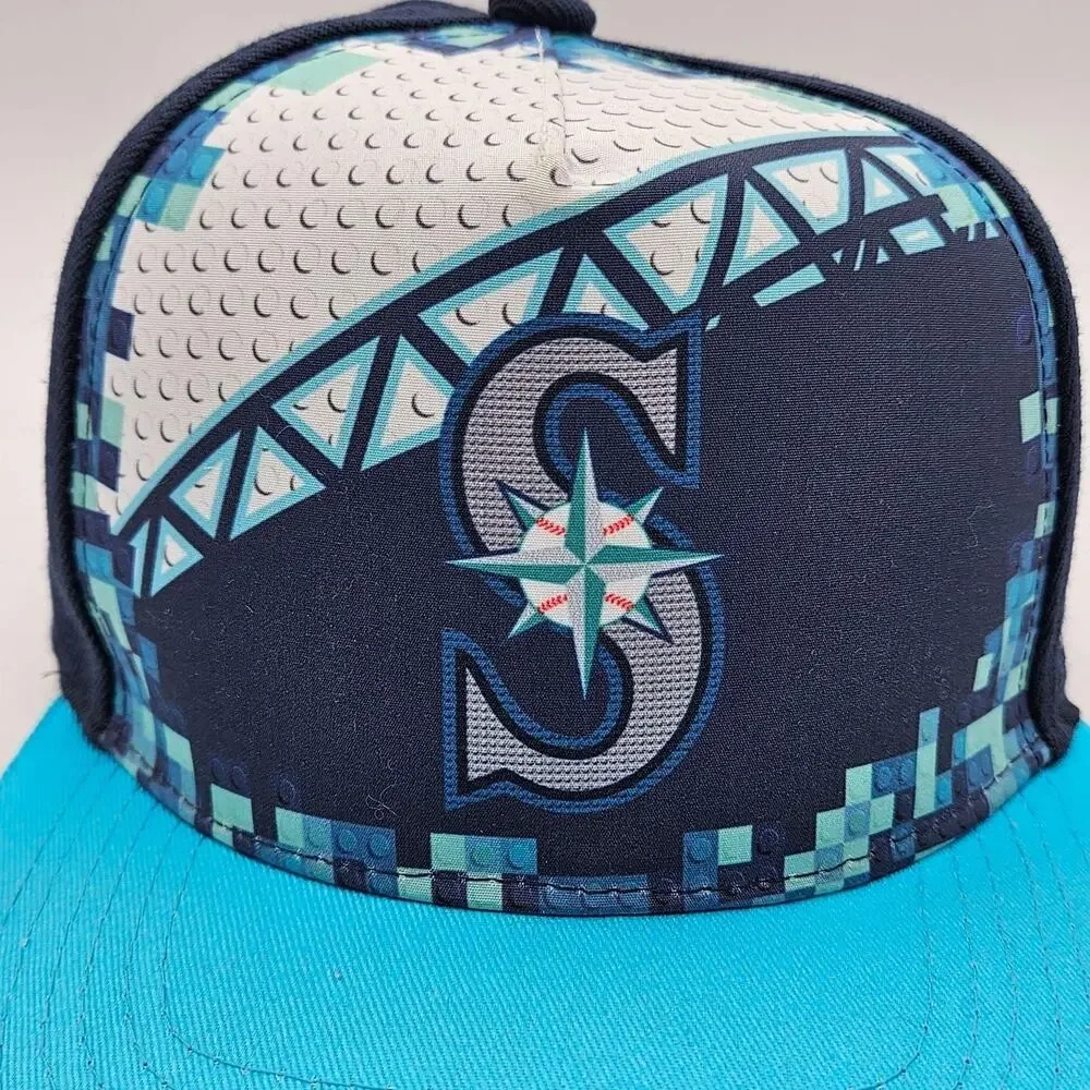 Seattle Mariners Hat Cap Snap Back Boys One Size Blue MLB Baseball Melonwear